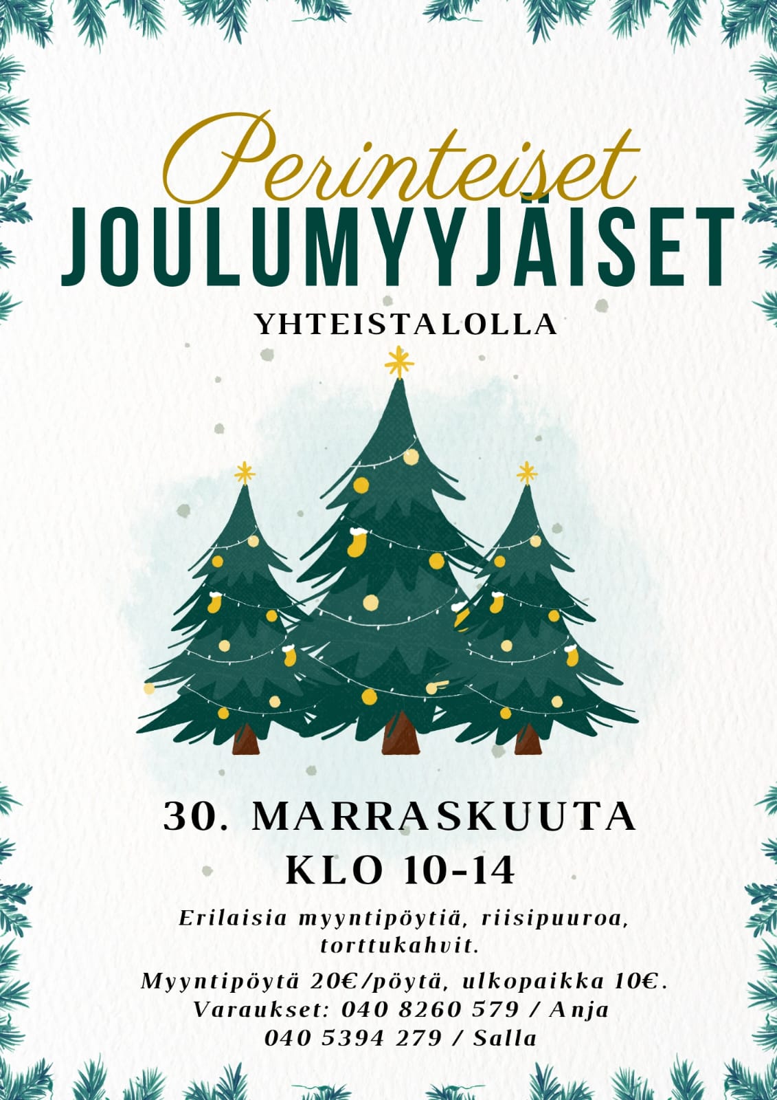 Perinteiset JOULUMYYJÄISET