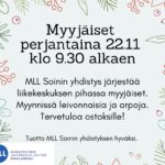 Mll soinin yhdistyksen myyjäiset