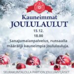 Kauneimmat joululaulut joululaulukirkko