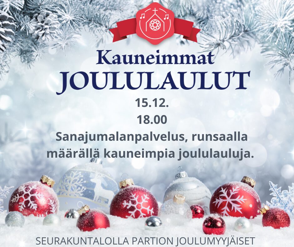 Kauneimmat joululaulut joululaulukirkko