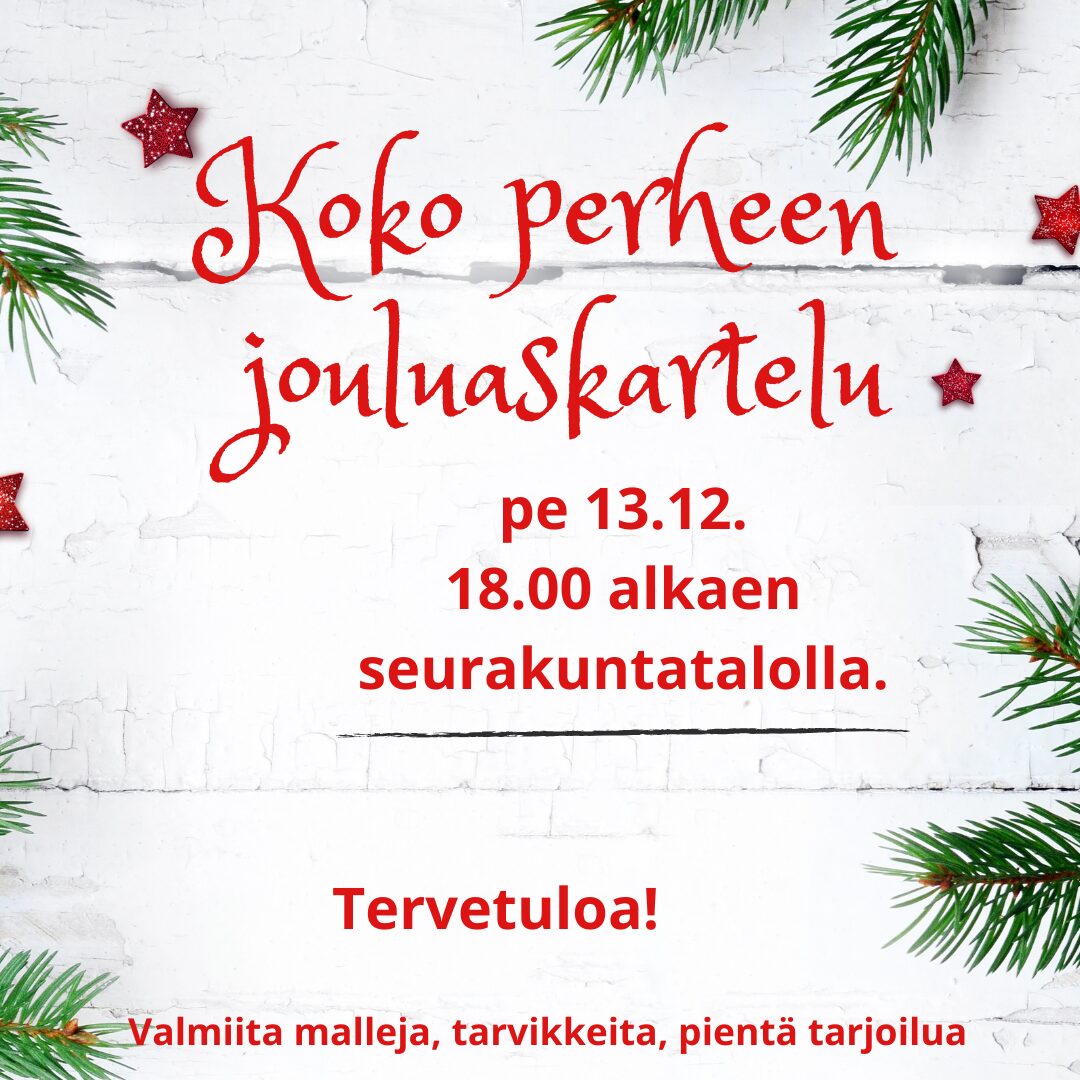 Koko perheen jouluaskarteluilta