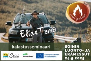 Soinin Luonto- ja erämessut kalastusseminaari Elias Teriö