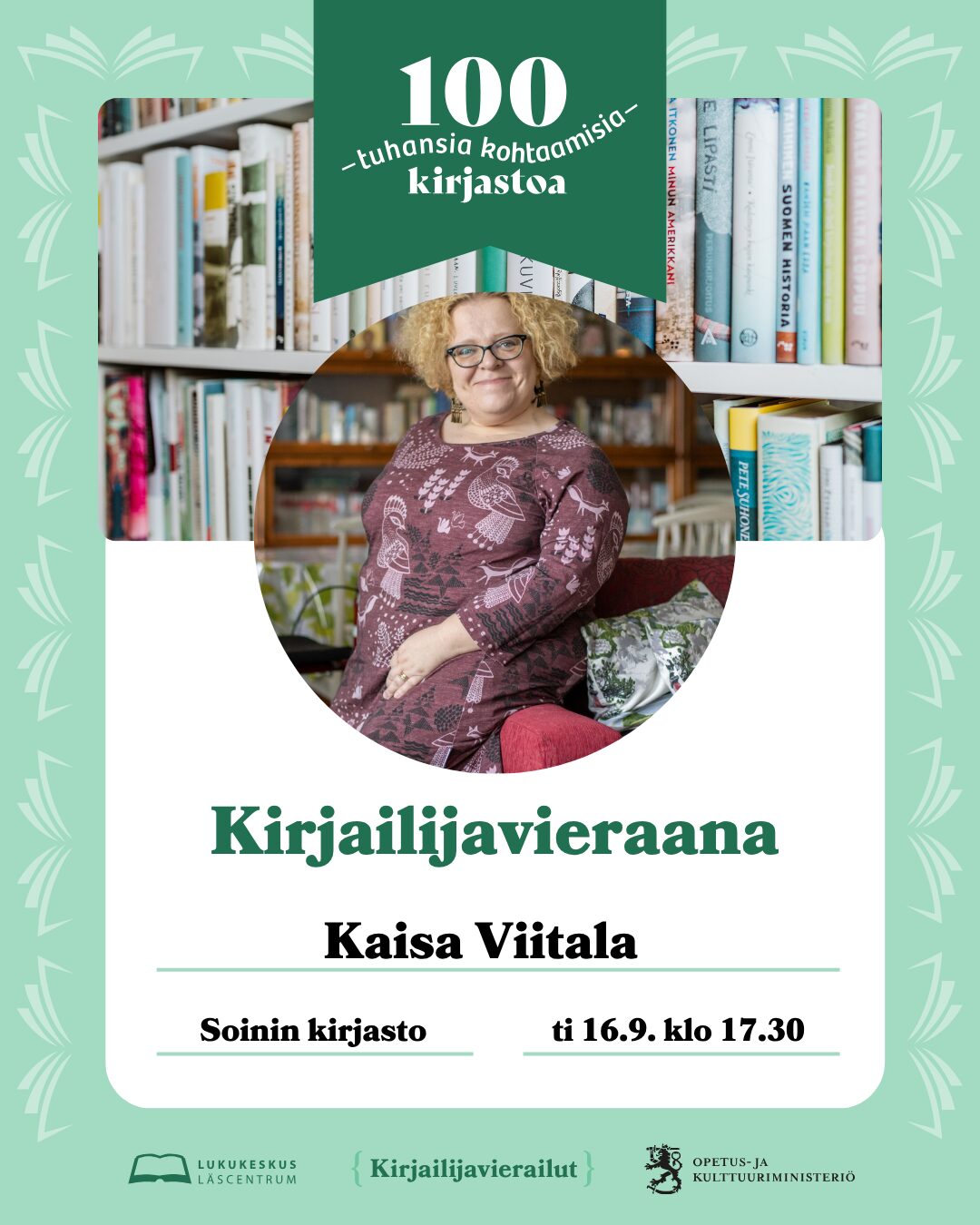 Kirjailijavieraana Kaisa Viitala