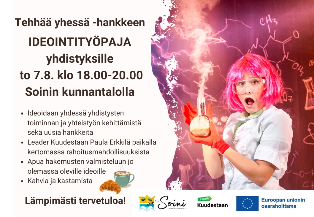 Tehhää yhessä -hankkeen IDEOINTITYÖPAJA yhdistyksille