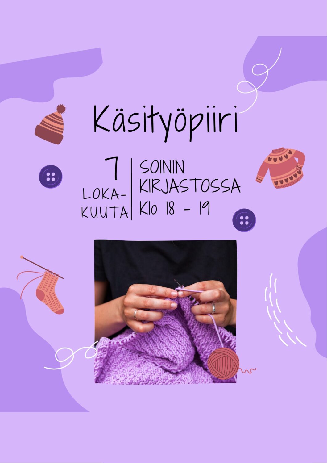 Syksyn ensimmäinen käsityöpiirin kokoontuminen