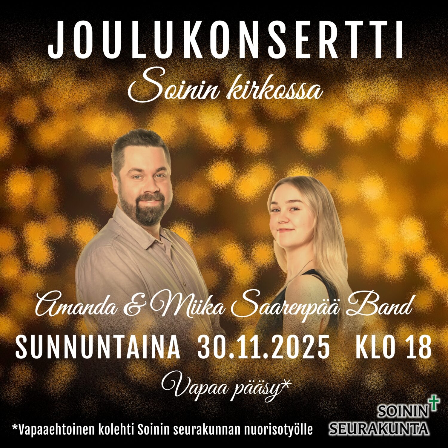 Amanda & Miika Saarenpää Band:  Joulukonsertti!
