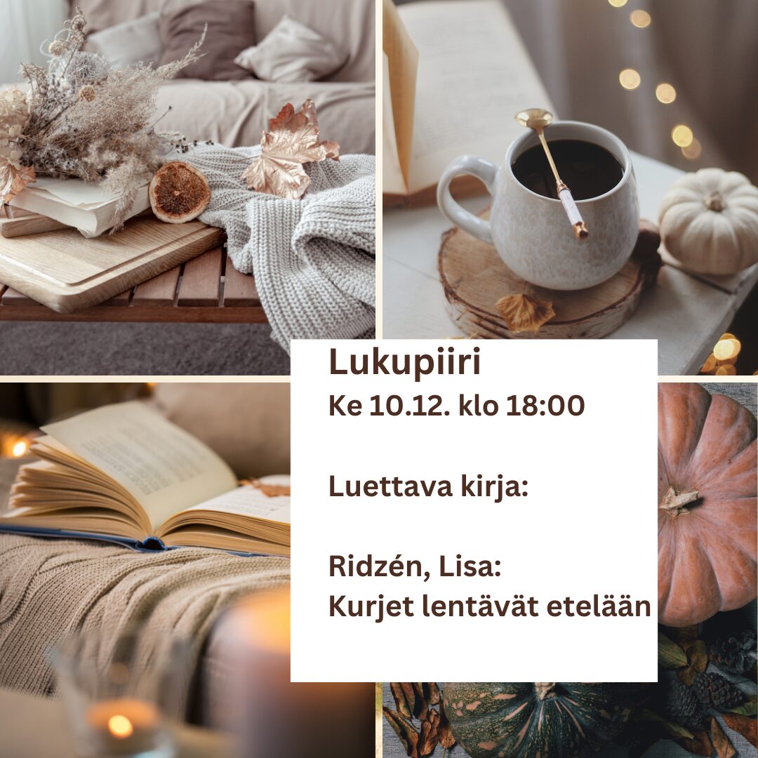Lukupiiri kokoontuu 10.12.