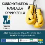 Kuntonyrkkeily kurssi (A) ke 3.12. ja 17.12.