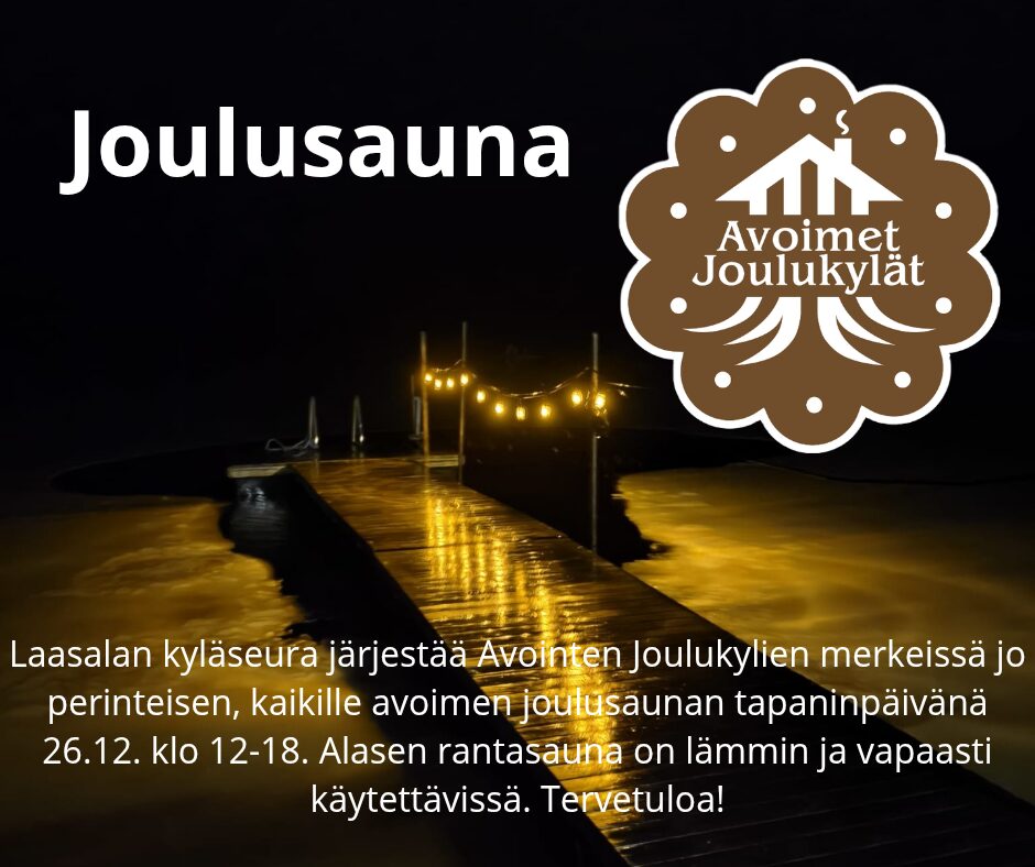 Avointen joulukylien Joulusauna