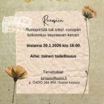 Runopiirin vuoden ensimmäinen kokoontuminen