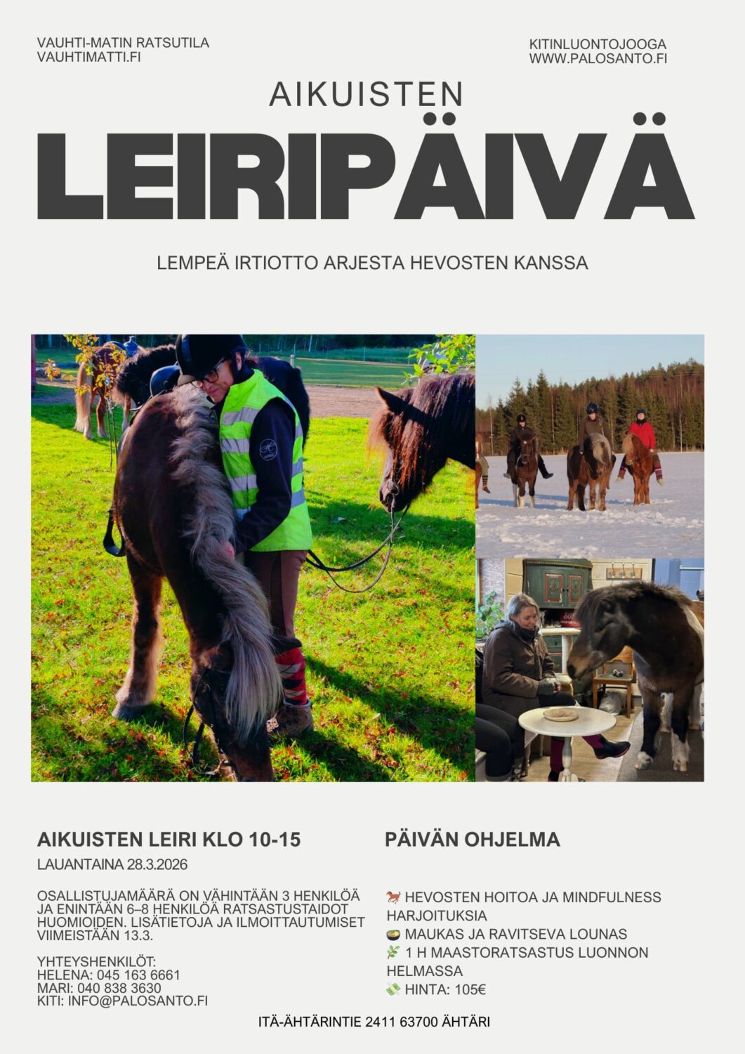 Aikuisten leiripäivä