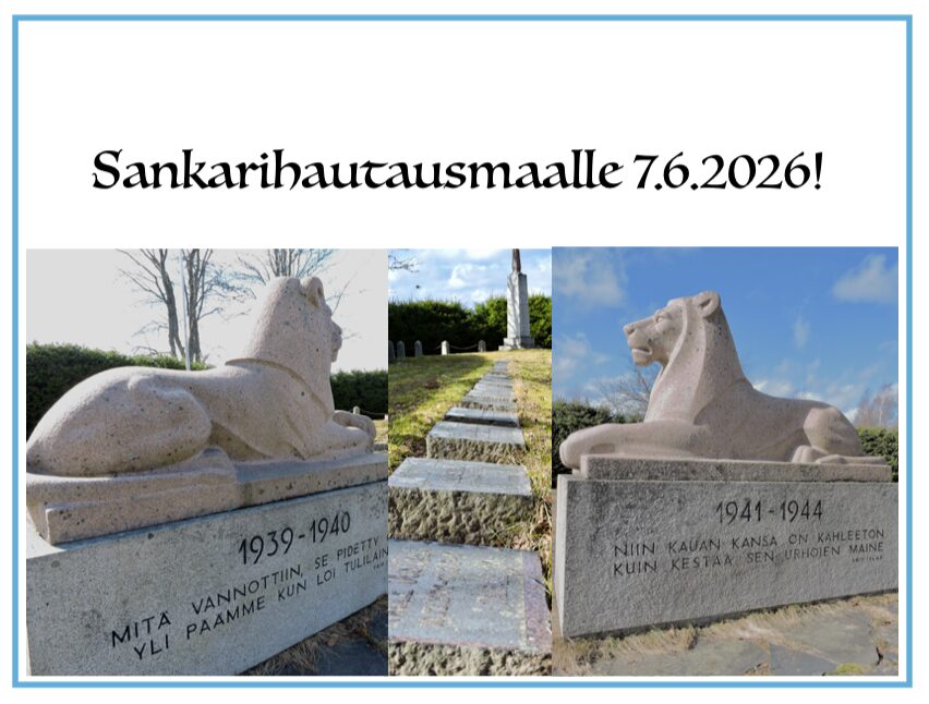 Kirkkomaan Sankarihautojen esittely / luento