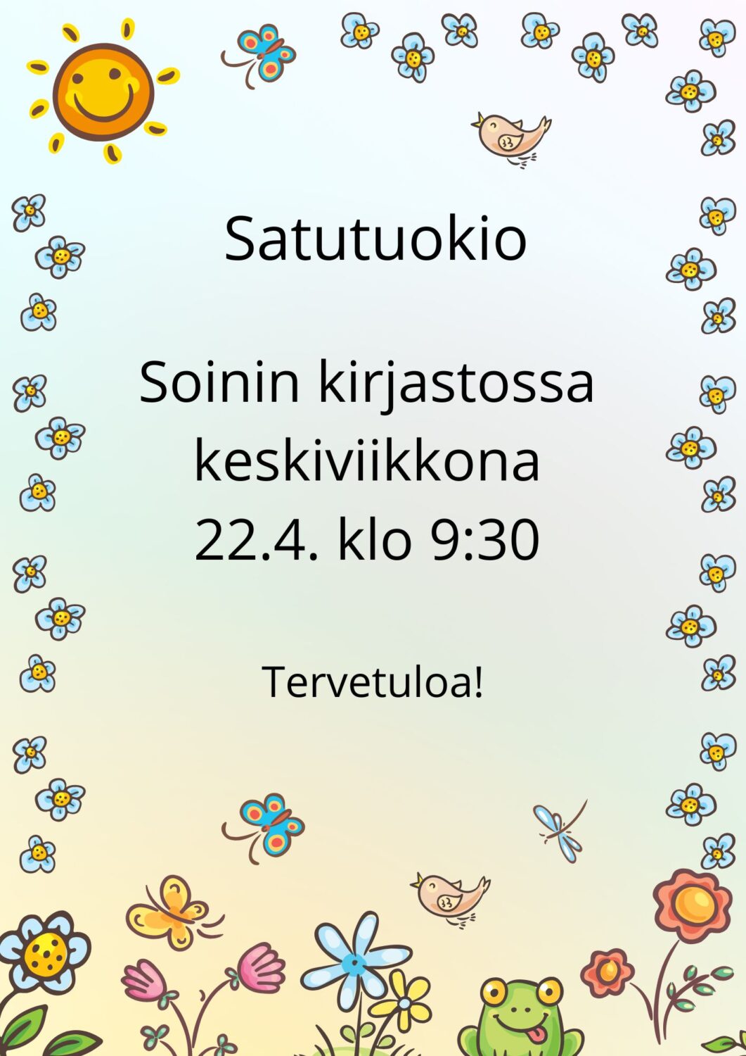 Satutuokio kirjastossa