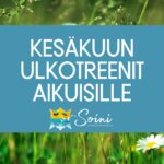 Kesäkuun ulkotreenit aikuisille
