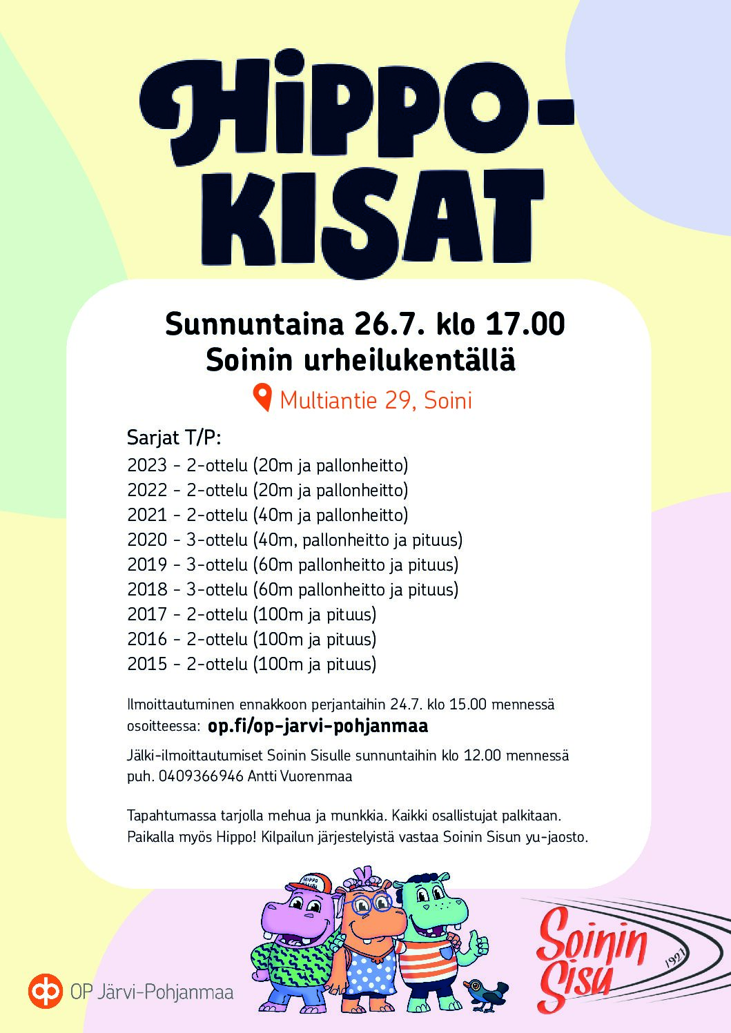 Hippo-ottelut yleisurheilukisat