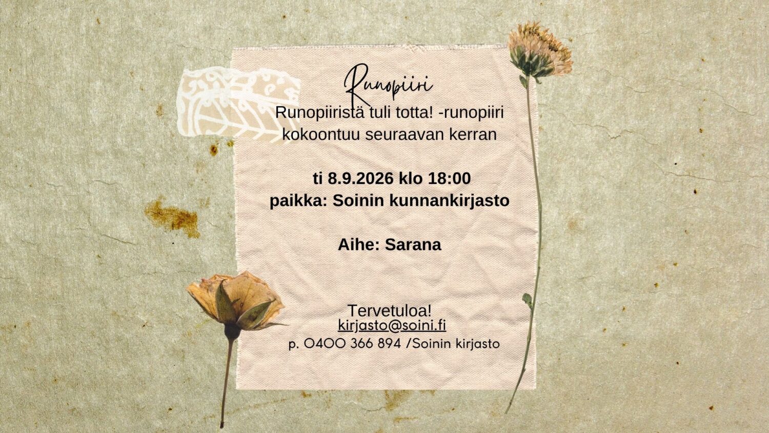 Runopiiristä tuli totta! -runopiiri