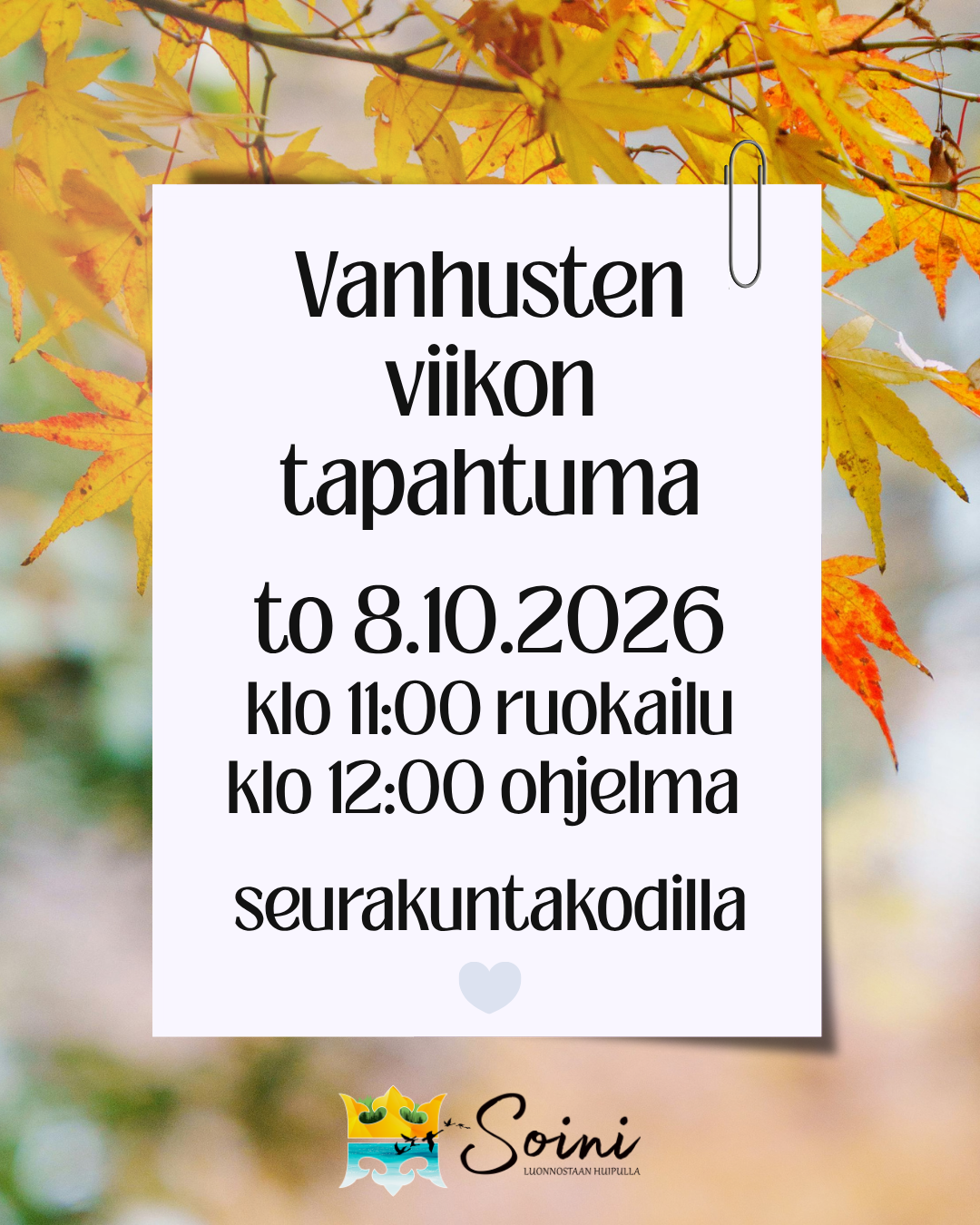 Vanhusten viikon tapahtuma