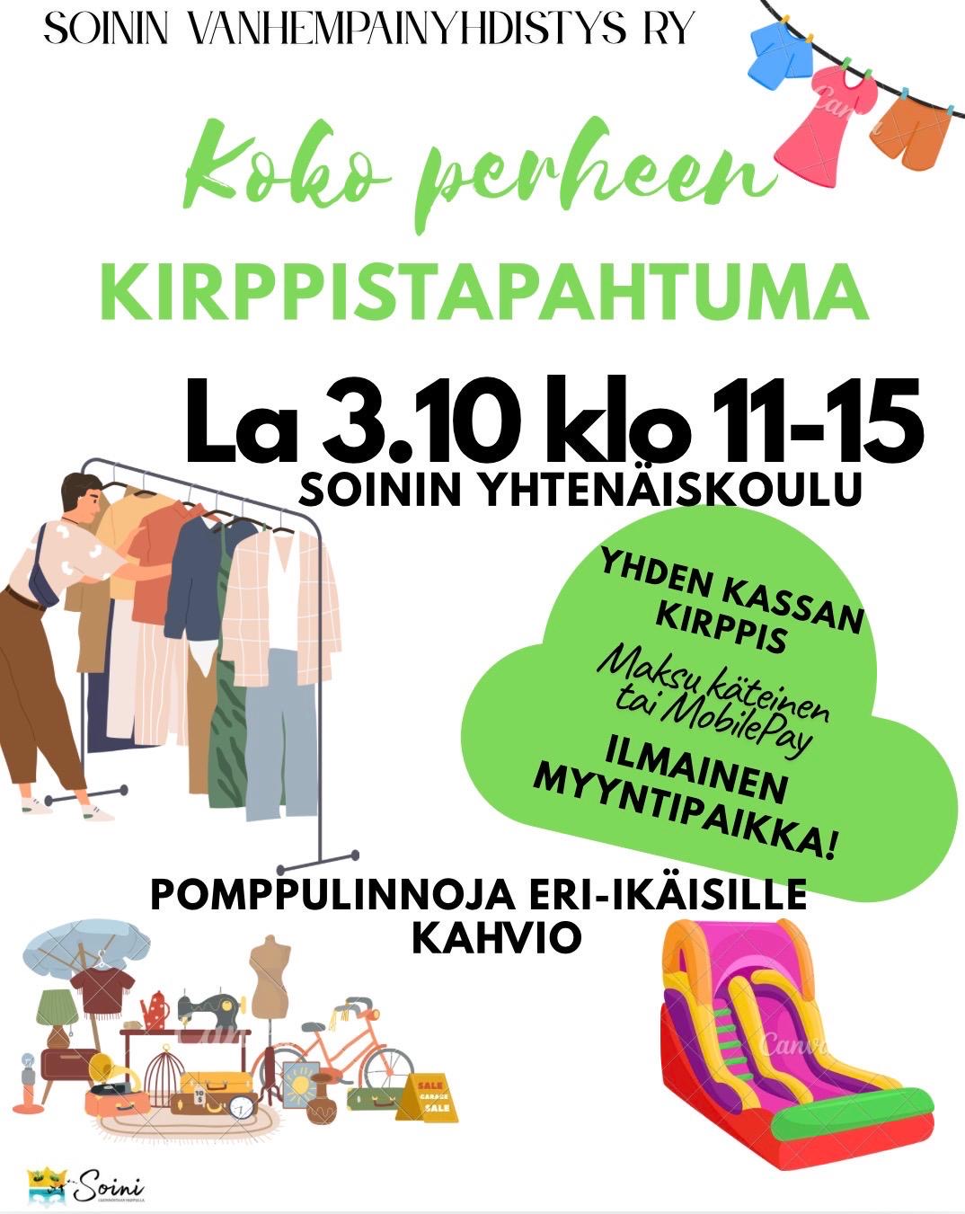 Koko perheen kirppistapahtuma